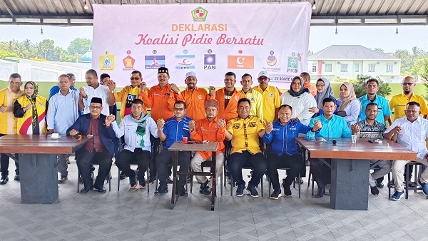 Jelang Pemilu 2024, Delapan Parpol Di Pidie Bentuk Koalisi Pidie Bersatu