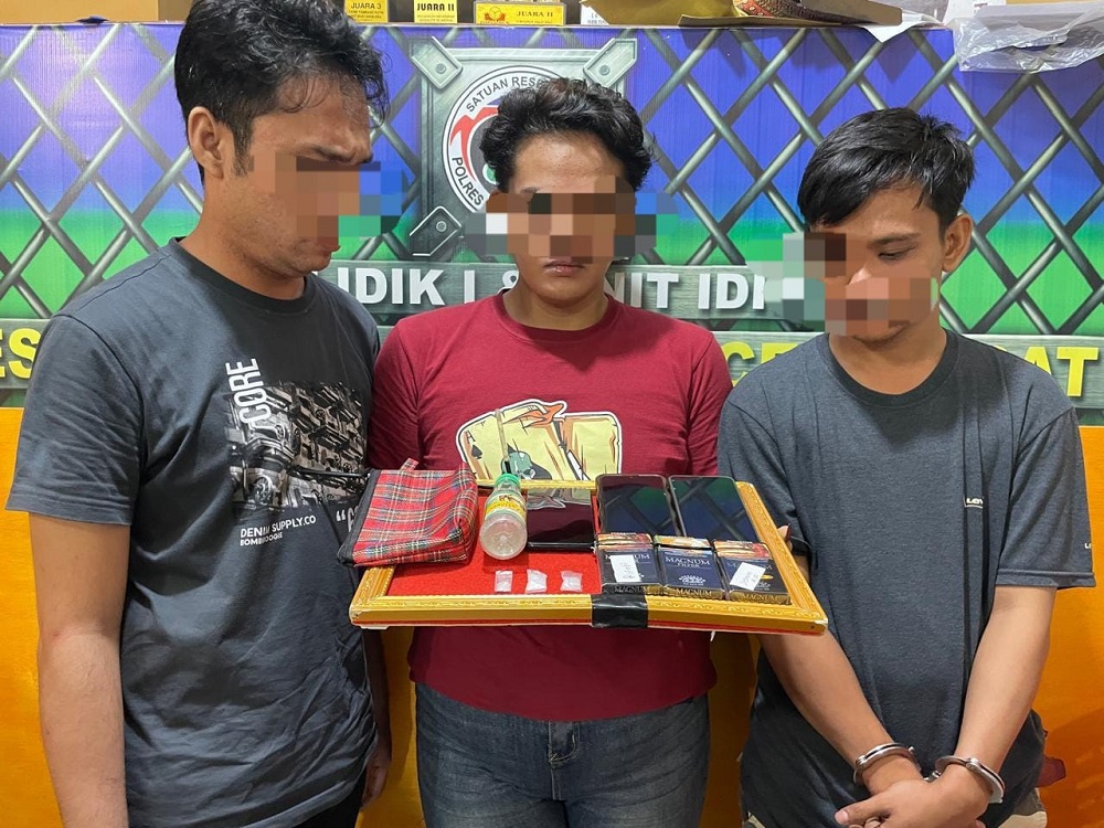 3 Pemuda Abdya Diringkus Satres Narkoba