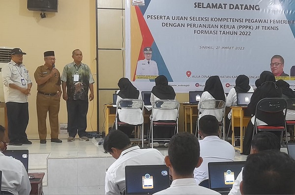 307 Pelamar PPPK Teknis Aceh Singkil Hari Ini Ikut Ujian Cat