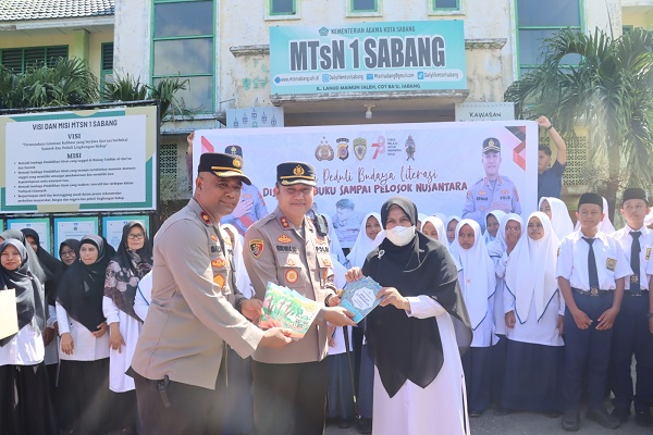 Polres Sabang Bersama Bhayangkari Laksanakan Polri Peduli Budaya Literasi