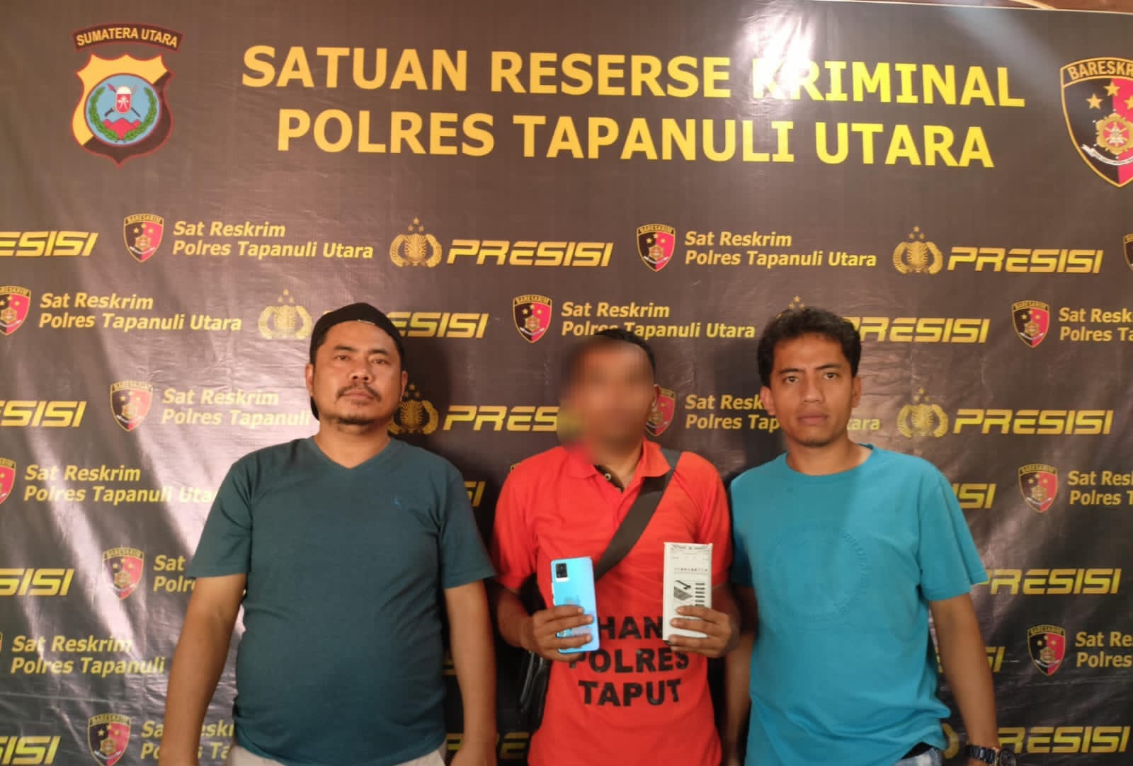 Polres Taput Amankan Terduga Pelaku Pencurian 5 HP Dan Uang Rp9 Juta