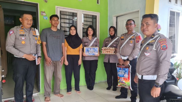 Sambut Hari Lalu Lintas Bhayangkara Ke-69, Satlantas Polres Simalungun Gelar Anjangsana