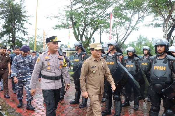 Bupati Hadiri Apel Pasukan Operasi Mantap Brata Polres Simeulue