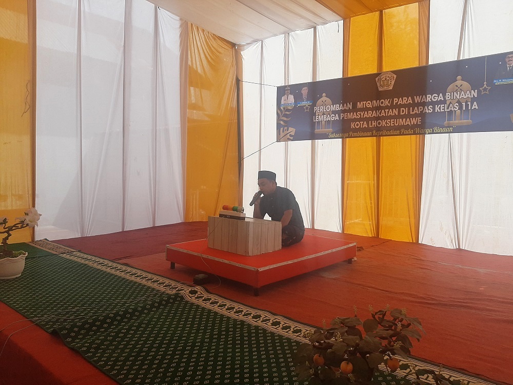 Lapas Dan DSIPD Lhokseumawe Gelar Lomba MTQ Antarnapi