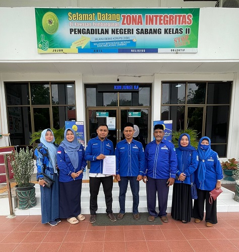 Pengurus DPC PD Sabang Mohon Perlindungan Hukum Melalui PN