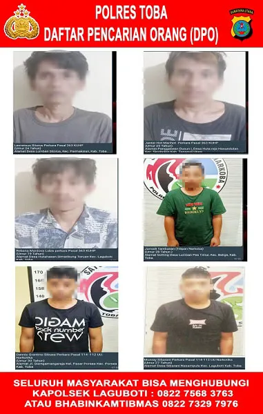 Enam Tahanan Polres Toba Melarikan Diri, Kini Diburu Polisi