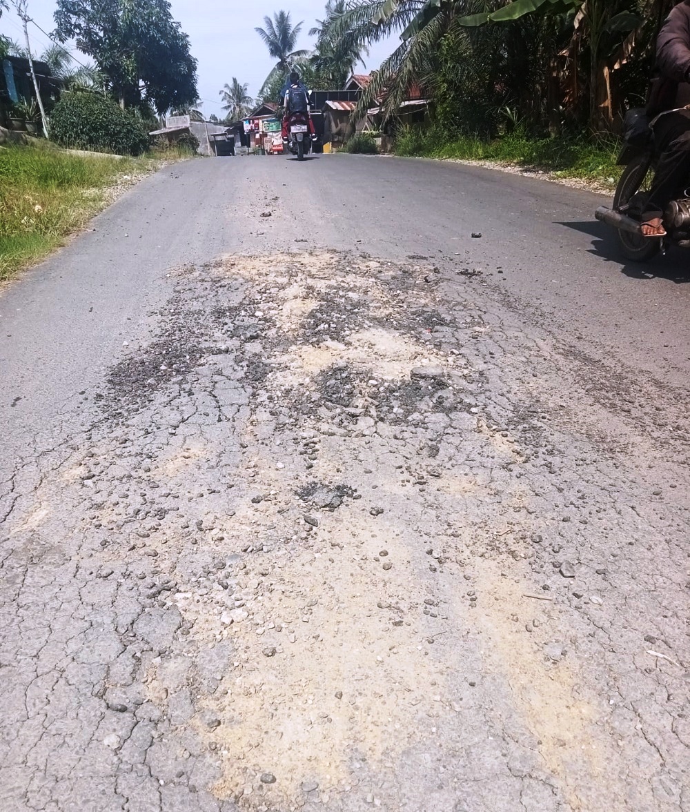 Baru Hitungan Bulan Selesai Diaspal, Jalan Ke RGM Sudah Hancur