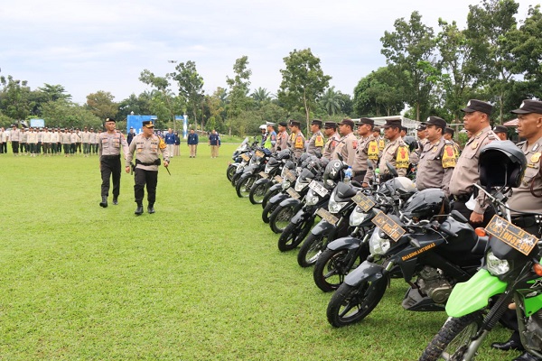 Polres Binjai Gelar Apel Pasukan Operasi Mantap Brata