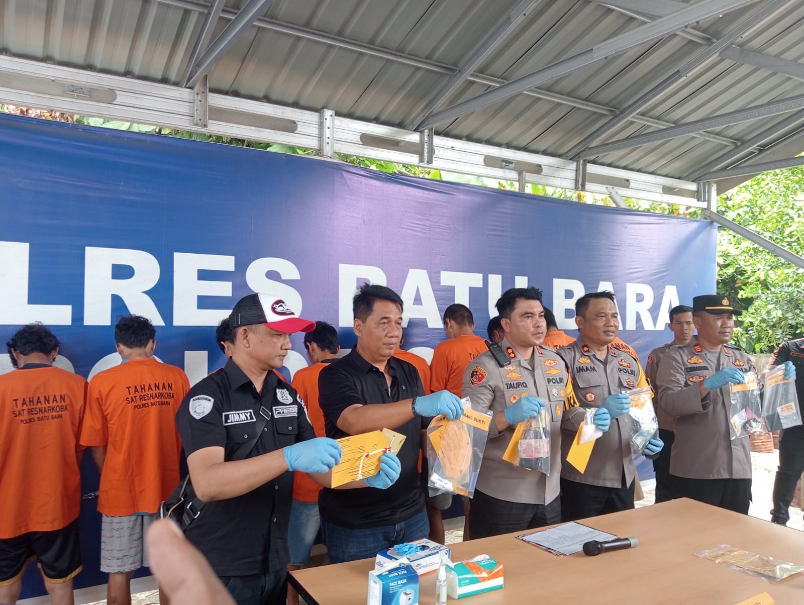 Polres Batubara Gulung Belasan Pengedar Dan Pengguna Narkoba