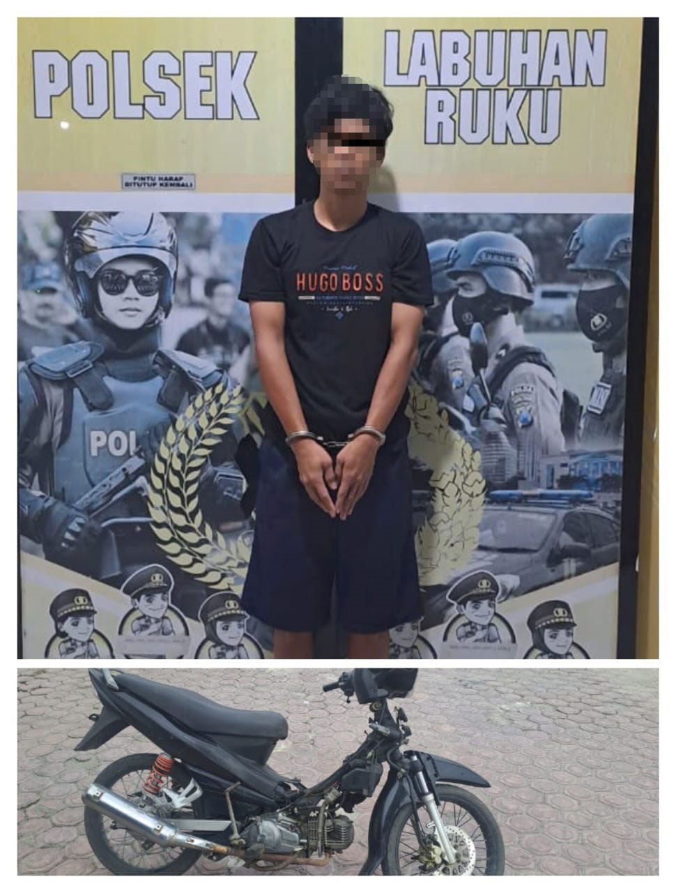 Curi Sepeda Motor Di Batubara Ditangkap Di Riau