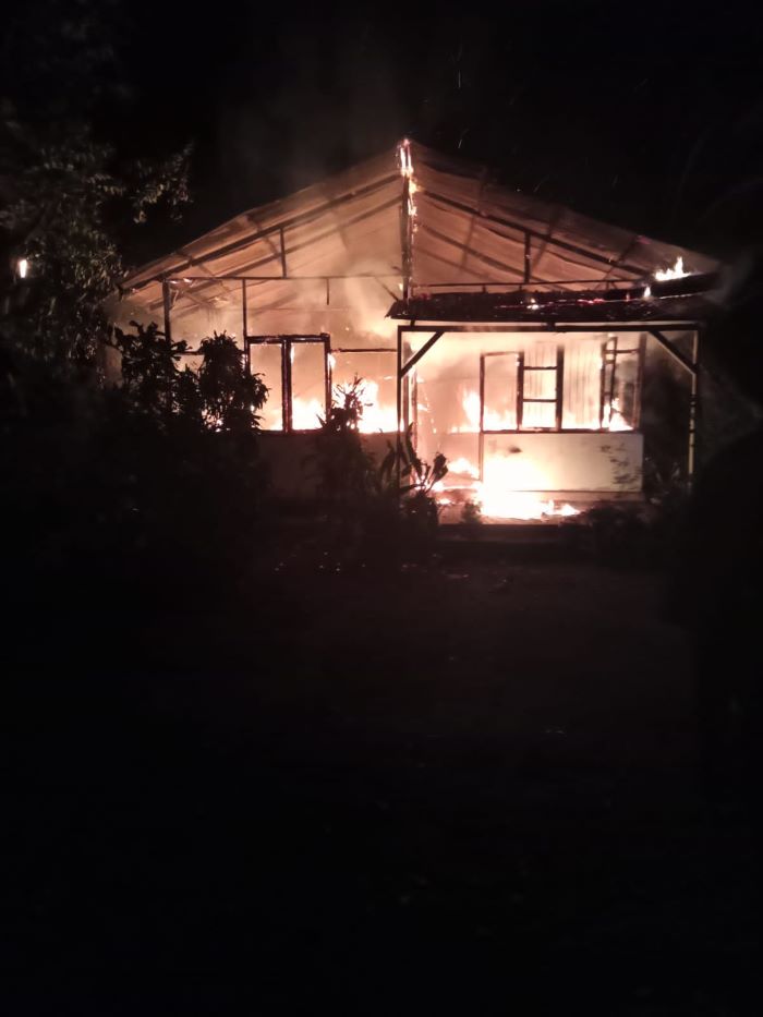 Satu Rumah Ludes Terbakar Di Maligas Bayu