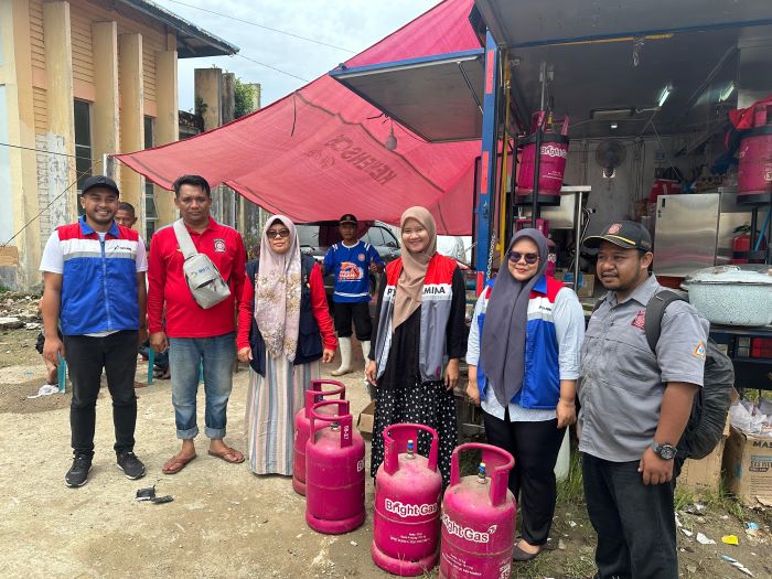 Pertamina EP Rantau Respon Cepat Salurkan Bantuan Terdampak Banjir