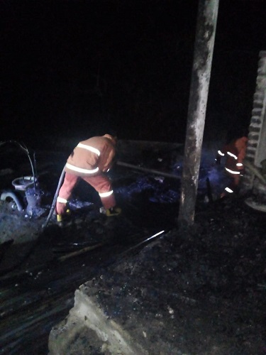 Satu Rumah Dan Kios Di Sionggang Ludes Terbakar, Kerugian Ratusan Juta Rupiah