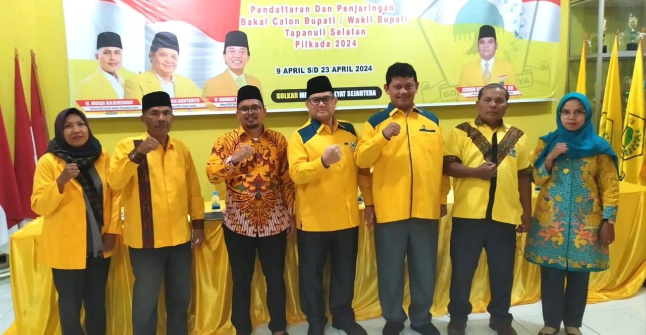 Herman Ritonga Dan Edison Rambe Daftar Ke Golkar Sebagai Balon Wakil Bupati Tapsel
