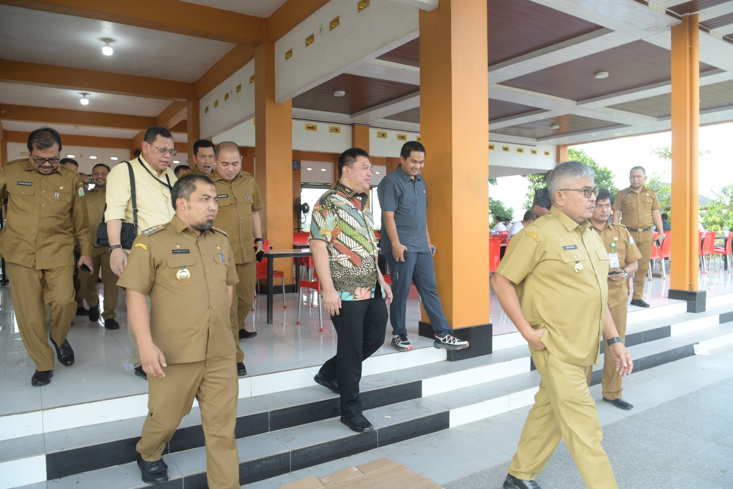 Pj Gubernur Bersama Pj Bupati Aceh Besar Sambut Kedatangan Irjen Kemendagri