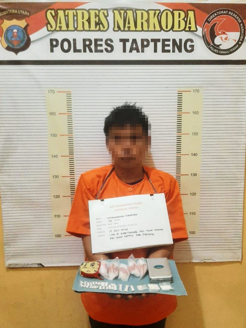Polres Tapteng Ringkus Tersangka Pengedar Sabu