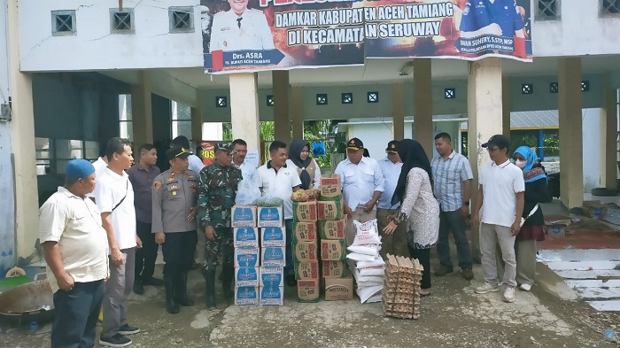 Gerindra Aceh Tamiang Peduli Banjir Seruway