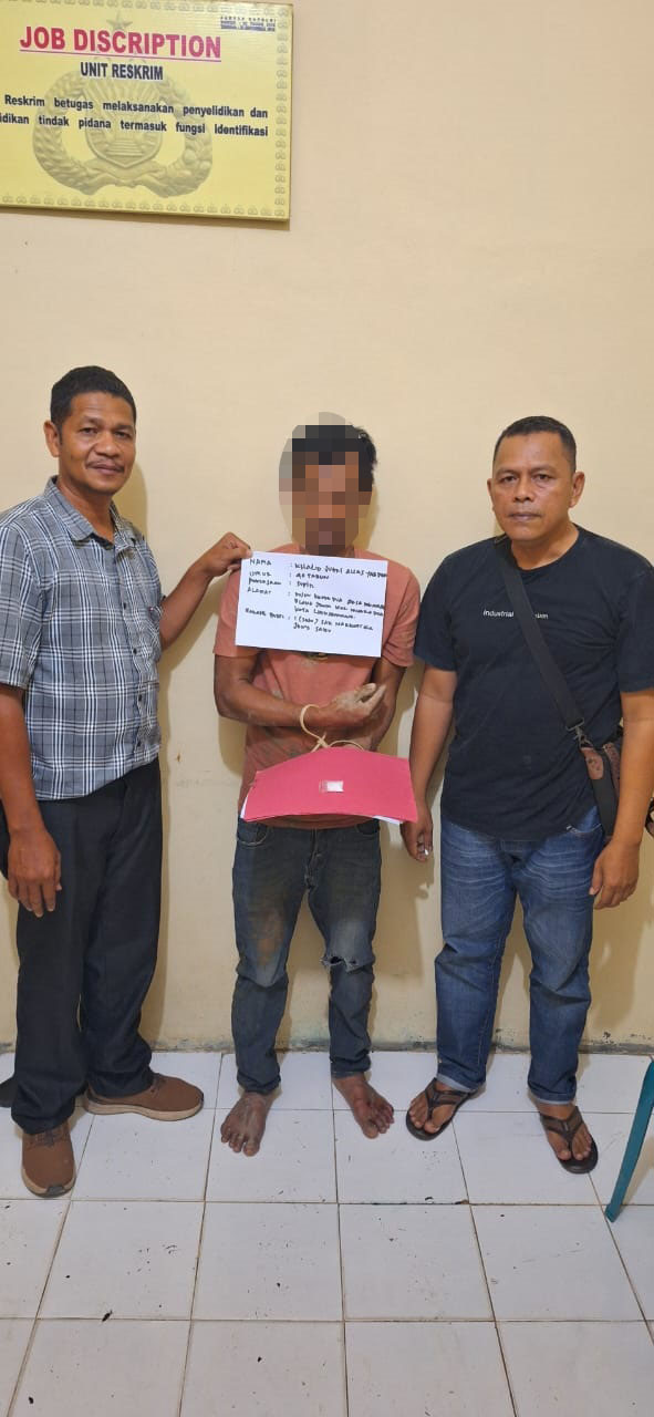 Polsek Nisam Tangkap Dua Tersangka Serta Sita Dua Paket Sabu