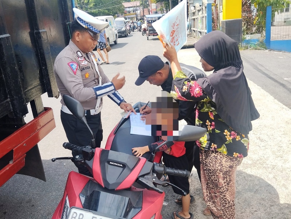 Hari Ketiga Ops Patuh Toba 2024, Polres Sibolga Tilang Pelanggar