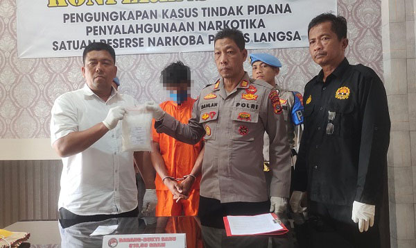 Sat Narkoba Polres Langsa Ringkus Bandar Sabu Saat Transaksi