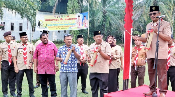 Wabup Buka Raimuna Cabang XII Kwarcab Gerakan Pramuka Simalungun 2023