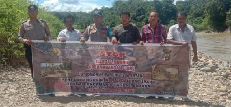 Polres Madina Imbau Setop Tambang Galian C Ilegal