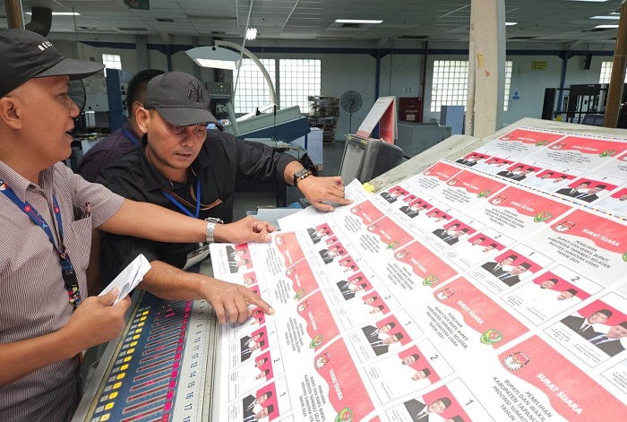 Bawaslu Awasi Pencetakan Surat Suara Pilkada Tapsel