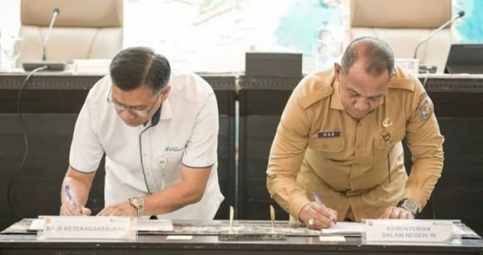Kemendagri Dan BPJS Ketenagakerjaan Jalin Kerja Sama