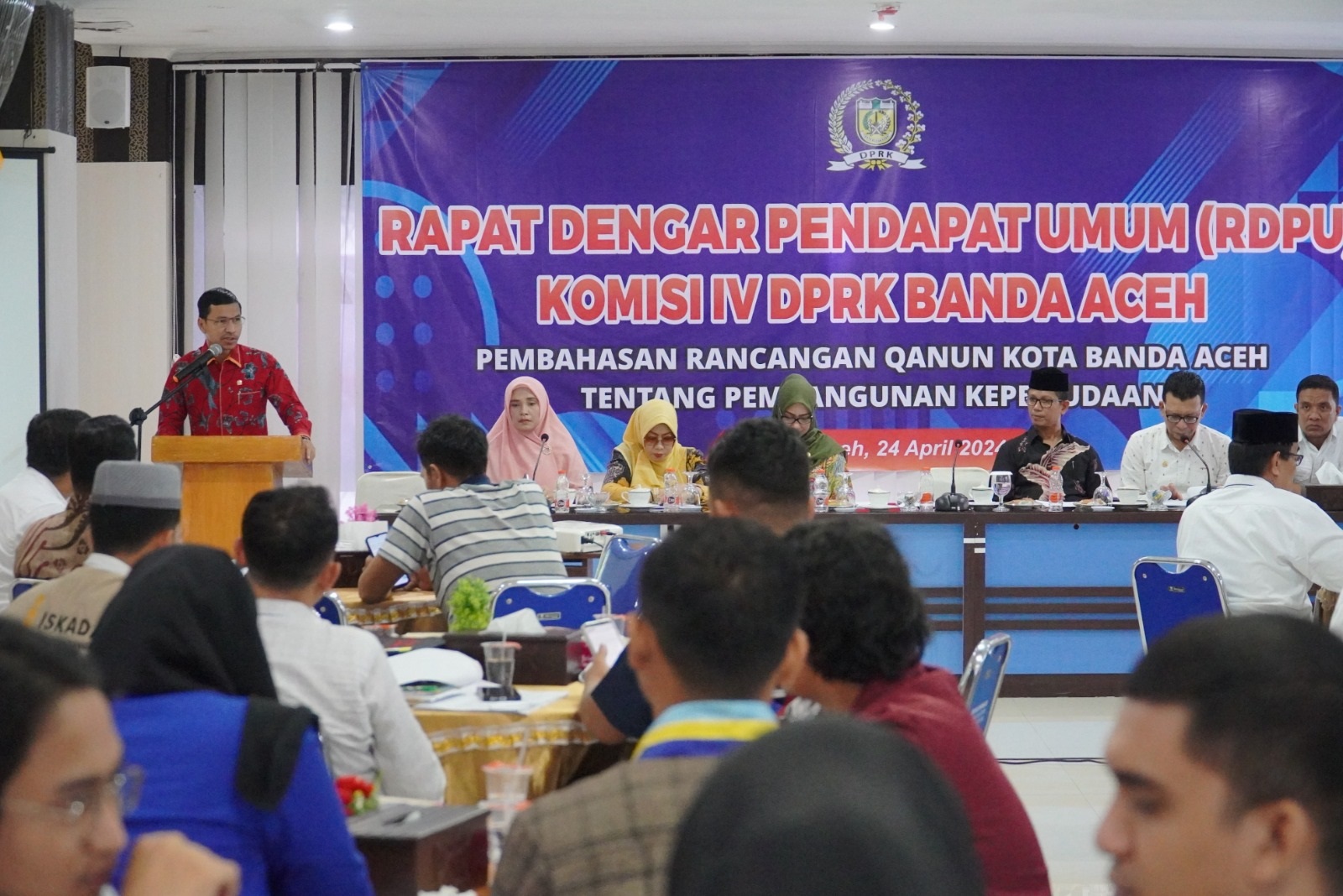 Ketua DPRK Buka RDPU Raqan Pembangunan Kepemudaan