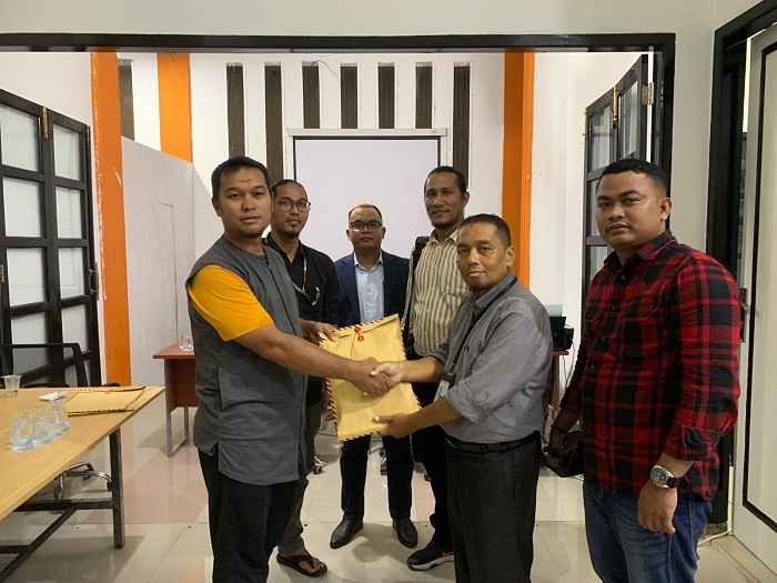 Panwaslih Aceh Tamiang Terima Permohonan Sengketa Paslon Hamdan Sati - Febriadi