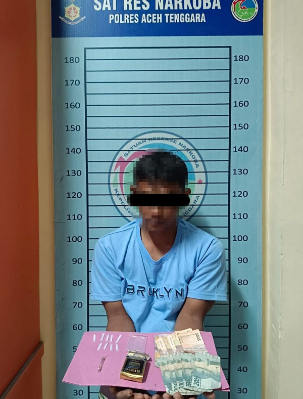 Terlibat Kasus Sabu, Warga Desa Lawe Rutung Diamankan Di Mapolres Agara