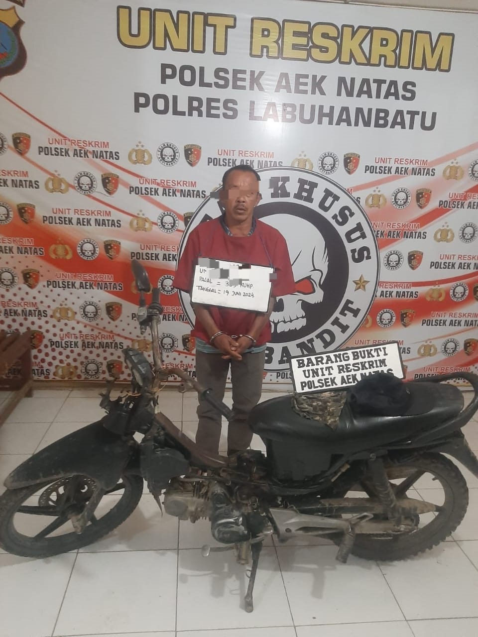 Polsek Aeknatas Ringkus Perampok Di Kebun Padang Halaban