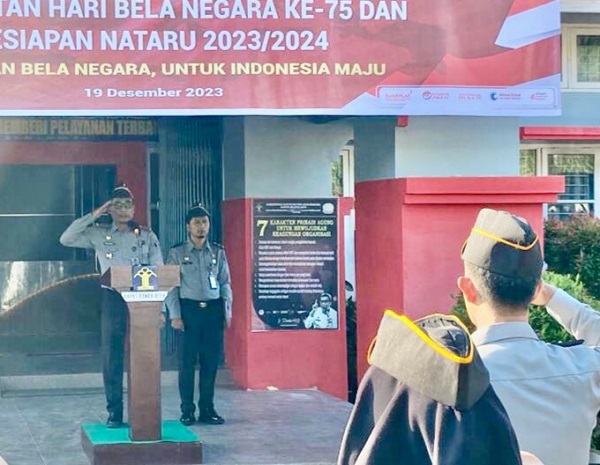 Upacara Hari Bela Negara Ke-75 Di Bapas Banda Aceh