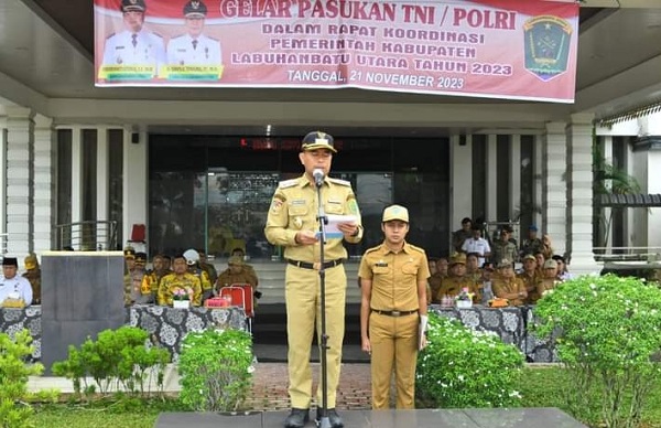 Pemkab Labura Gelar Apel Rakor Pemerintahan