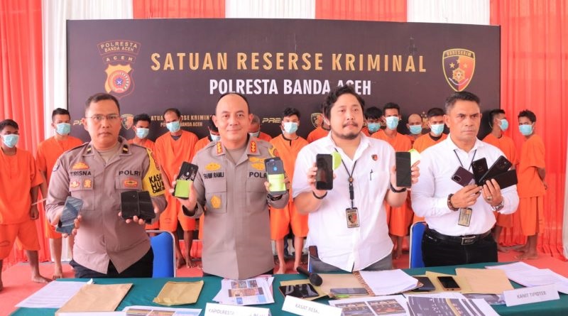 19 Warga Aceh Ditangkap Polisi Karena Bermain Judi Online