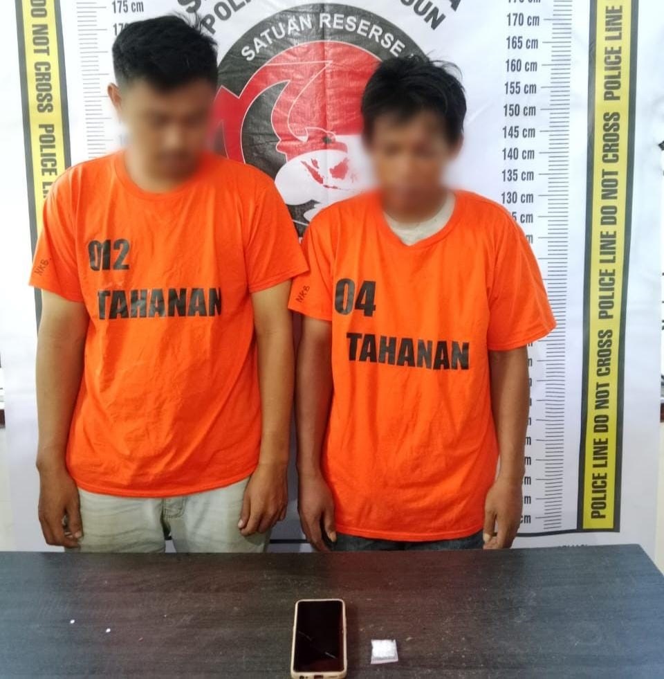 Terlibat Sabu, 2 Warga T.Tinggi Ditangkap Sat Narkoba Polres Simalungun