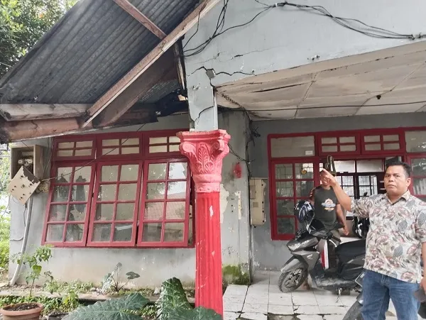 Kantor Satpol PP Dan WH Agara Nyaris Roboh