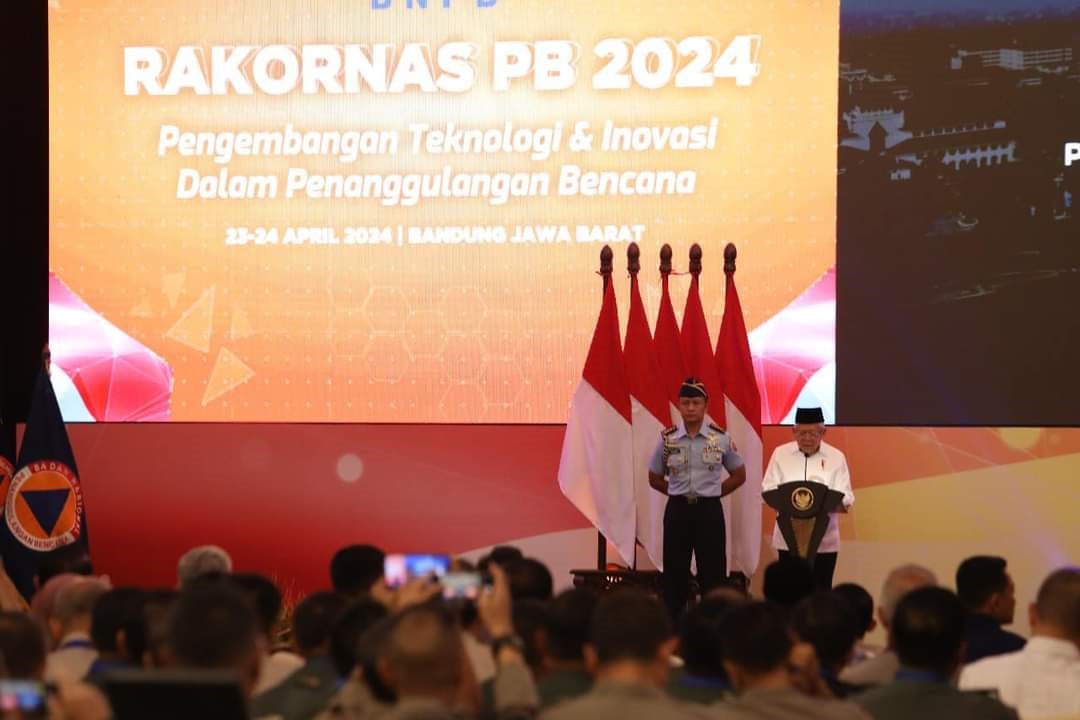 Wapres KH Ma'ruf Amin Buka Rakornas Penanggulangan Bencana