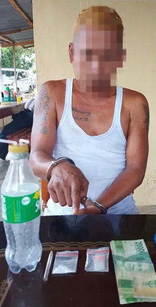 Miliki Sabu, Pria Rambut Pirang Dan Bertato Ditangkap Polisi
