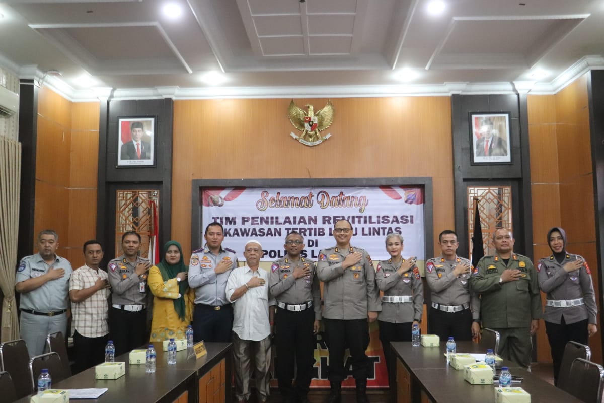 Polres Langkat Ikut Penilaian Revitalisasi Kawasan Tertib Lalulintas
