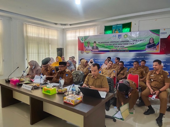 Pemko Langsa Ikuti Verifikasi Lapangan Hybrid Kota Layak Anak