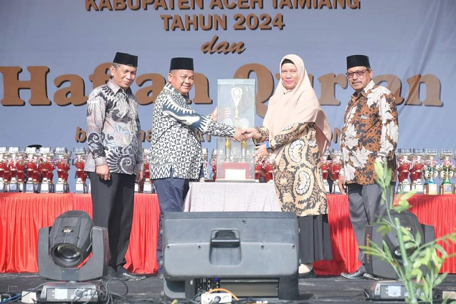 Seruway Pertahankan Juara Umum MTQ Tingkat Kabupaten