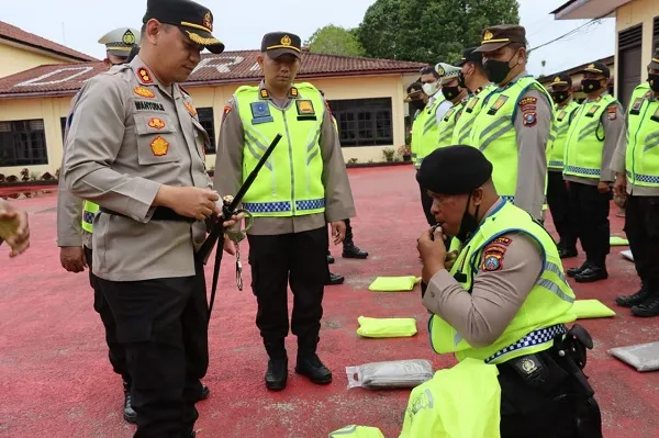 Polres Dairi Laksanakan Apel Ranmor Dan Kelengkapan Personel
