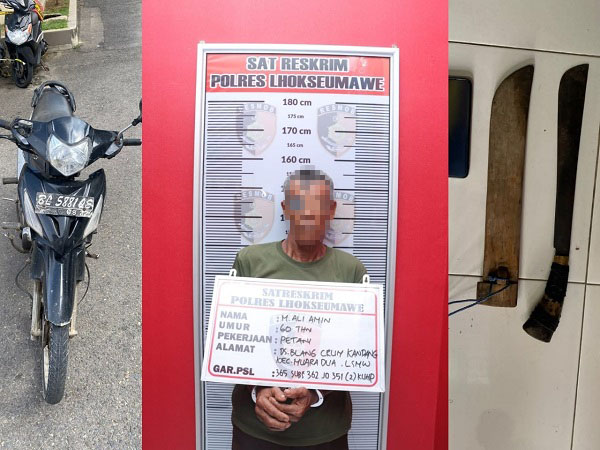 Polisi Ringkus Pelaku Curas Di Lhokseumawe