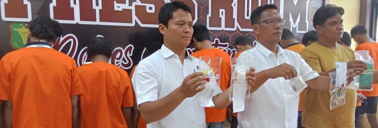 Polres P.Siantar Ringkus 36 Terlibat Narkoba, Sita 142,86 Gr Sabu Dan 277,01 Gr Ganja