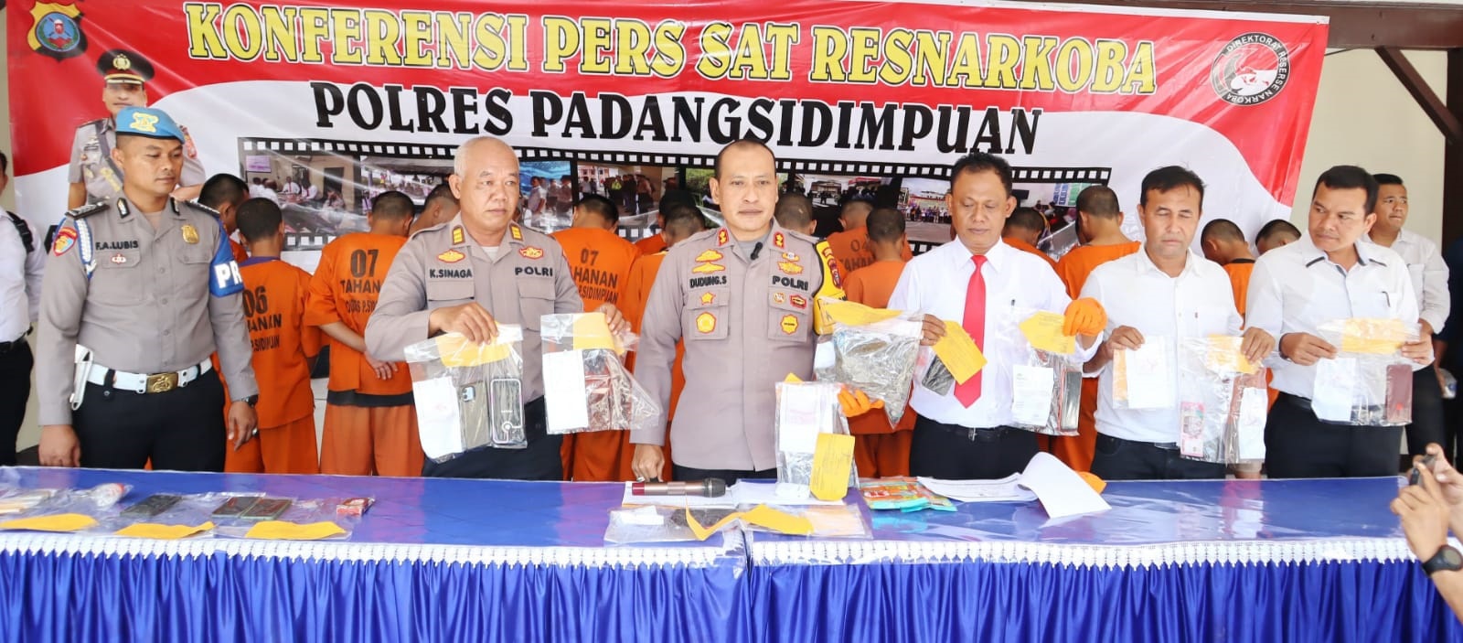 Polres Sidimpuan Tangkap 101 Orang Tersangka Narkoba