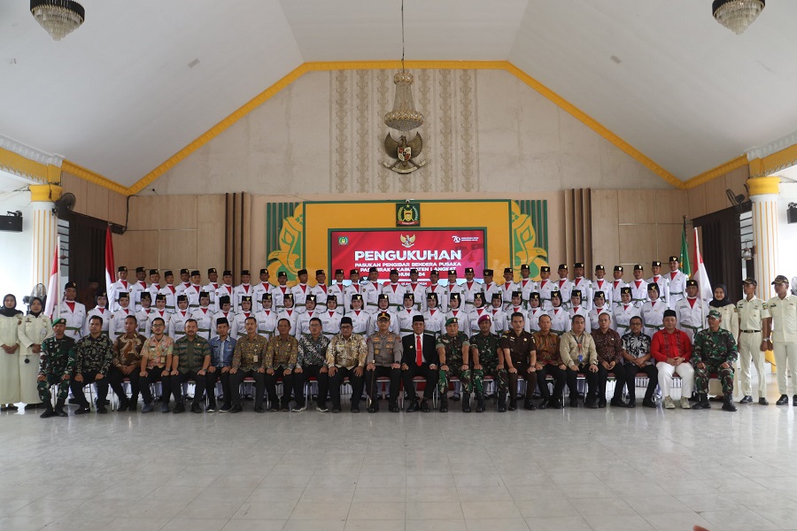 Kapolres Langkat Hadiri Pengukuhan Paskibraka 