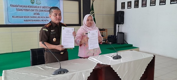 Dinas PUPR Dan Kejari Madina Teken MoU