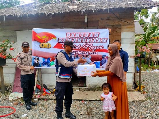 Polsek Seunagan Berbagi Di Bulan Ramadan