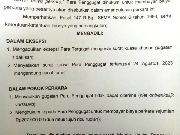 2 Petani Di Natal Selamat Dari Gugatan Ganti Rugi Rp30 M